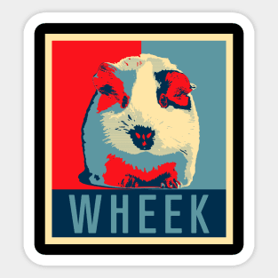 Guinea Pig T-Shirt - Funny Wheek Retro Poster Sticker